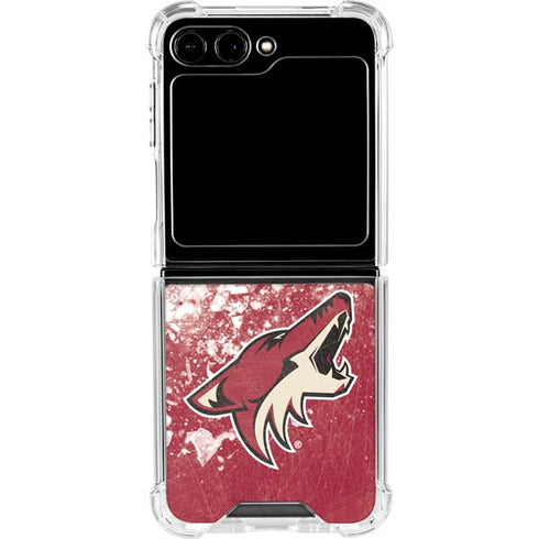 NHL Arizona Coyotes Frozen Galaxy Z Flip6 Clear Case